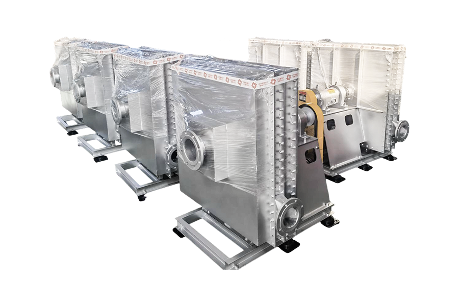 Industria protectiei mediului - sistem de tratare a deseurilor solide si lichide in cuptor rotativ Ventilator cu gaz piroliza